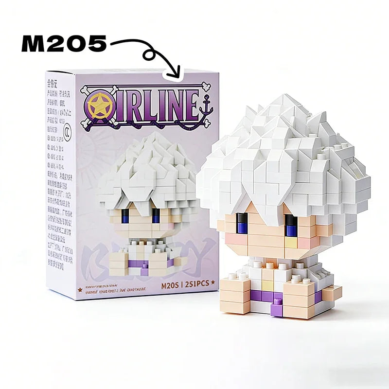 ONE PIECE 3D Anime Model Assembly Mini Bricks Figure Toys