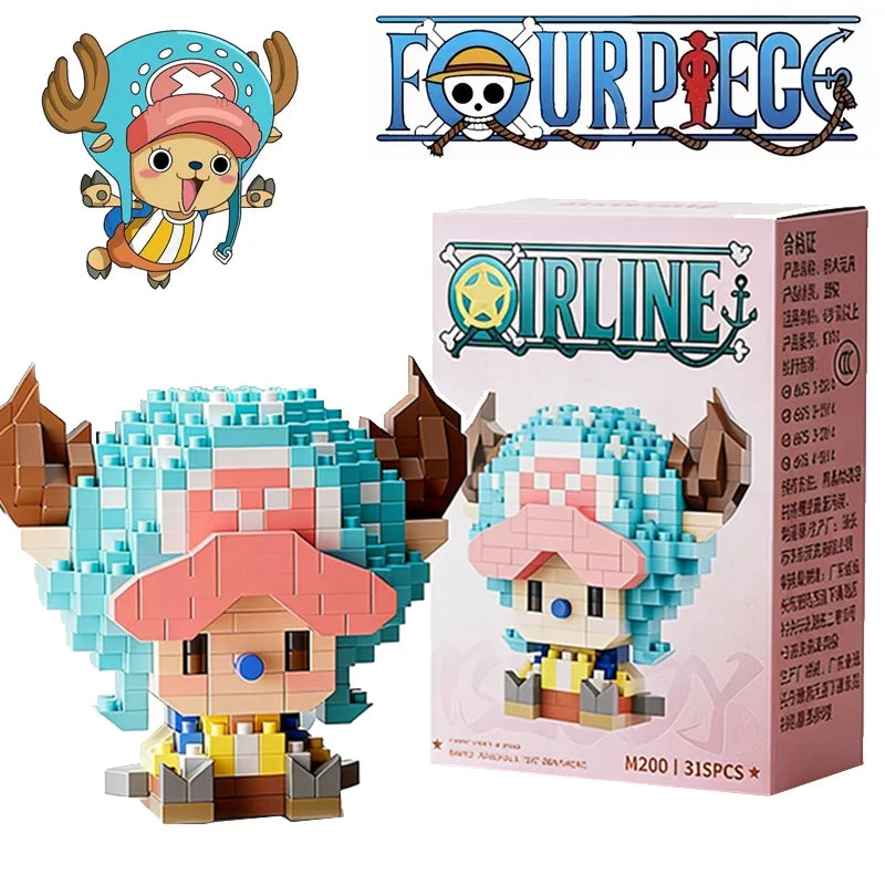 ONE PIECE 3D Anime Model Assembly Mini Bricks Figure Toys