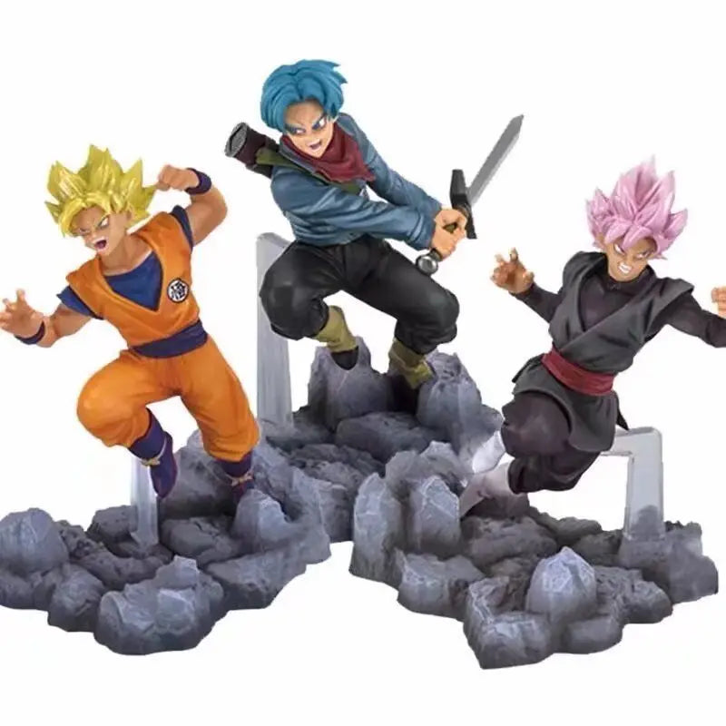 14cm Dragon Ball Combat Posture Anime Figure Model