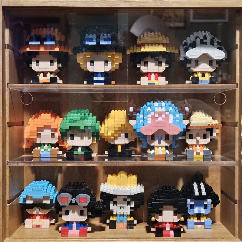 ONE PIECE 3D Anime Model Assembly Mini Bricks Figure Toys