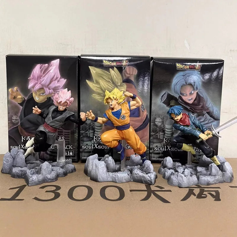 14cm Dragon Ball Combat Posture Anime Figure Model