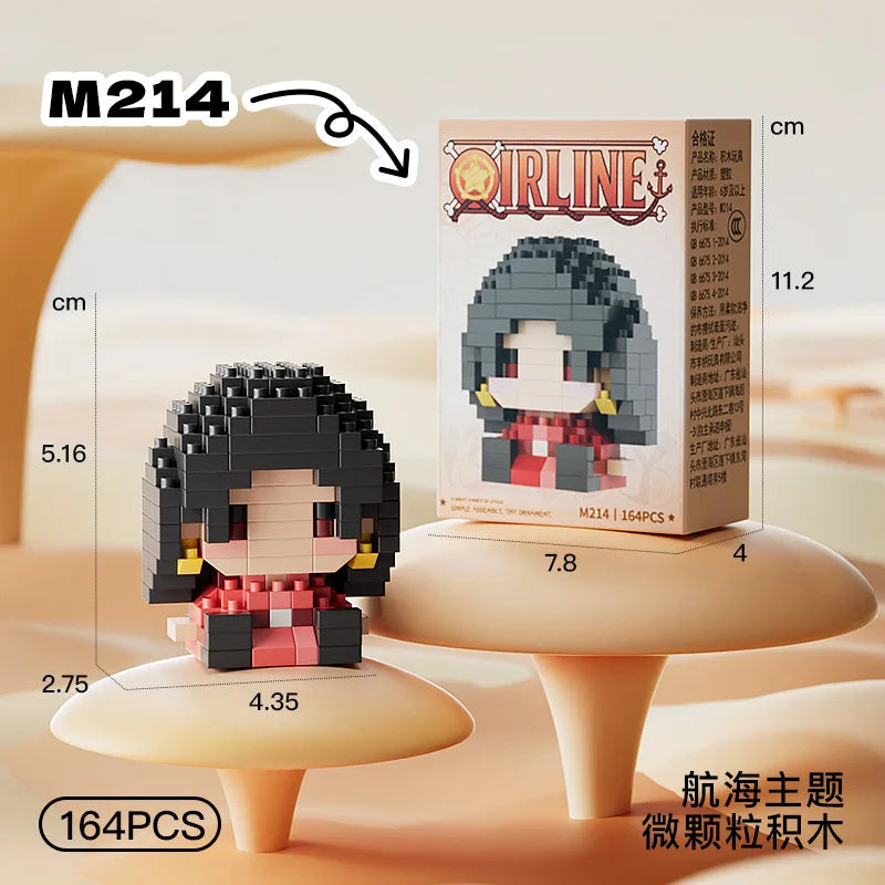 ONE PIECE 3D Anime Model Assembly Mini Bricks Figure Toys