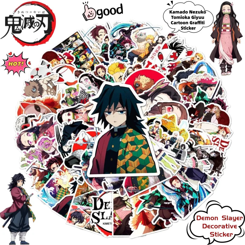 Demon Slayer Graffiti Stickers
